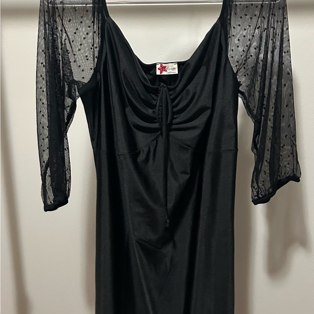 Elegant Black Long Sleeve Dress